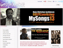 Tablet Screenshot of gospelnet.dk